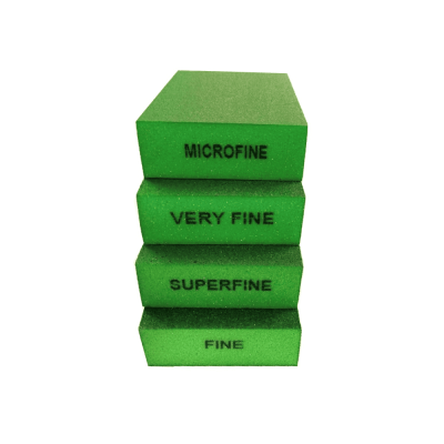 Губка абразивная 4-х стороння NO NAME 98x69x26мм, зеленая  P0120